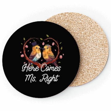 Discover Here Comes Ms Right Funny Wedding Bride Bridal Coasters