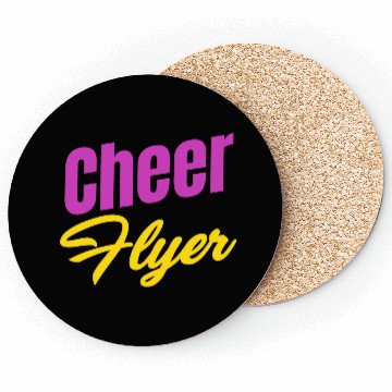 Discover Cheer Flyer Funny Football Backspot Tumbling Coasters