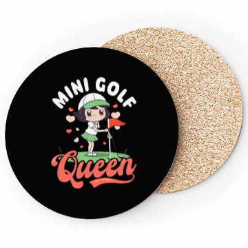 Discover Golfing Mom Mini Golf Queen Coasters