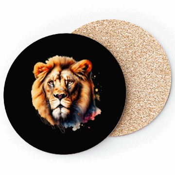 Discover Beautiful Lion Art Coasters