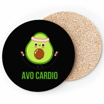 Discover Avocado Gym Avocardio Coasters