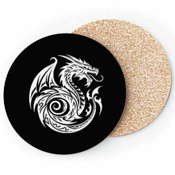 Discover Wild T Tattoo Dragon With Wings Coasters
