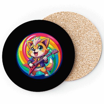 Discover Electro Pup Jam: Rainbow Riff Coasters
