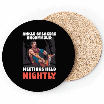 Discover Street Basketball Ankle Breakers Anonymous Coasters