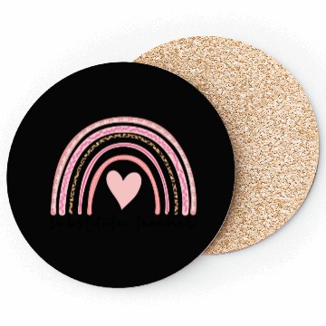 Discover Substitute Teacher Boho Rainbow Back To School Coasters