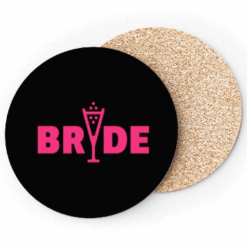 Discover Bride Bubbly (Hen Night Bachelorette Party Pink) Coasters