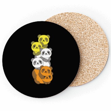 Discover Maverique Flag Pride Lgbtq Cute Panda Coasters