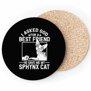 Discover Best Friend Funny Sphynx Cat Mom Coasters