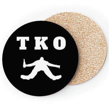 Discover TKO Drunken Man Passed Out Blackout Coma White Coasters