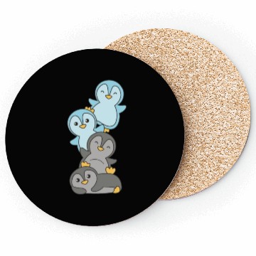 Discover Car Flag Pride Lgbtq Cute Penguin Coasters