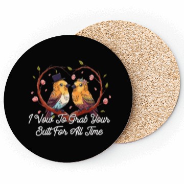 Discover I Vow To Grab Your Butt For All Time Funny Wedding Coasters