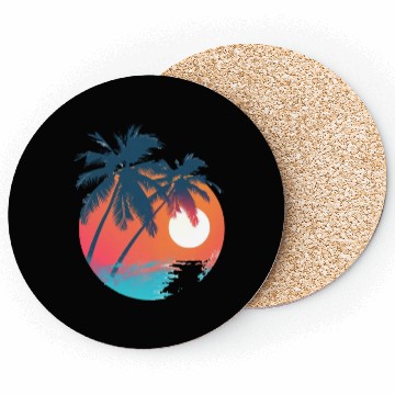 Discover Tropical Sunset Retreat With Soaring Birds Coasters