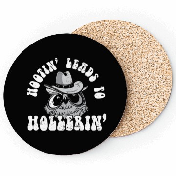 Discover Funny Cowboy Cowgirl Hootin' Leads To Hollerin' Coasters