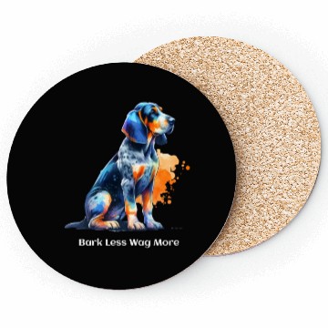 Discover Bluetick Coonhound Dog: Bark Less, Wag More Coasters