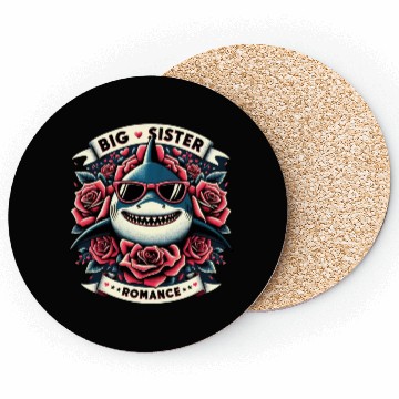 Discover Big Sister Shark Romance Coasters
