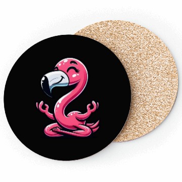 Discover Flamingo Yoga Meditation Relaxation Coasters