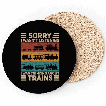 Discover Wagon Train Lover Model Railroad Conductor Coasters