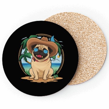 Discover dog SUMMER Coasters