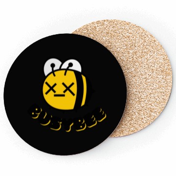 Discover Retro Bold Busy Bee Coasters