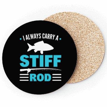 Discover Funny Fishing Rod Fisherman Coasters