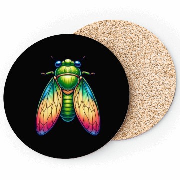 Discover Colorful Cicada Coasters