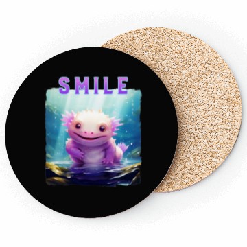 Discover Colorful Smiling Lizard Underwater Coasters