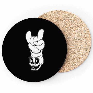 Discover Electric Guitar Rock Horns Coasters