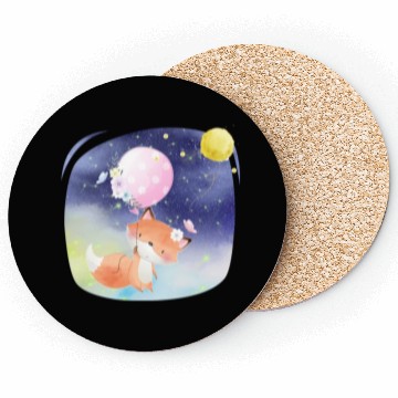 Discover Funny Happy Fox Flying to Sky Using Balloon Coasters