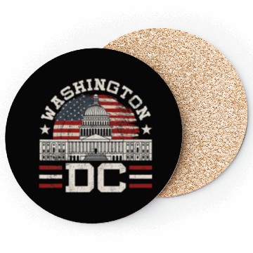Discover Love Washington DC USA Gift Design Idea Coasters