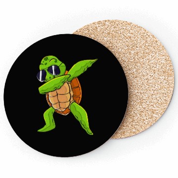 Discover Dabbing Sea Turtle Animal Lover Save The Turtles Coasters