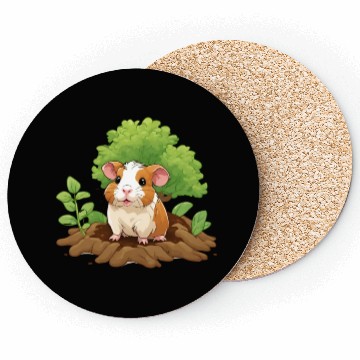 Discover Earth Day Guinea Pig: Vibrant Eco-Friendly Design Coasters