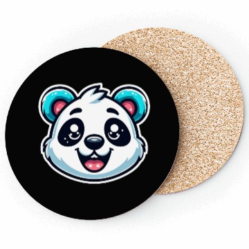 Discover Cute Panda Cute Baby Panda Face Coasters
