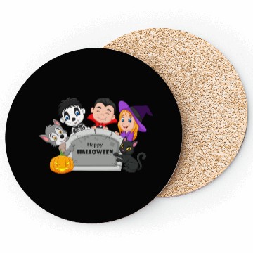 Discover Happy Halloween Kids Coasters