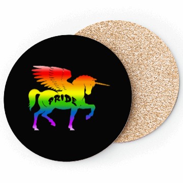 Discover Rainbow pride unicorn Coasters