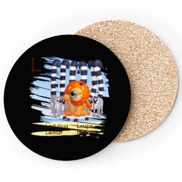 Discover L Alphabet Ladybug Loupe Lemur Lion Coasters
