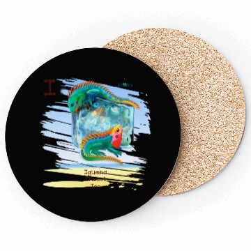Discover Unique Creative Cute I Alphabet Iguana Insect Ice Coasters