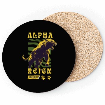Discover Unleash The Inner Alpha: Fierce Animal Print Coasters