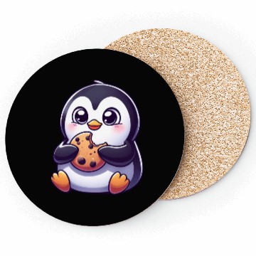 Discover Penguin Cookie Sweet Dessert Biscuit Coasters