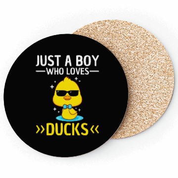 Discover Just A Boy Who Loves Duck Lover Coasters