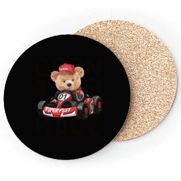 Discover Born To Race Motorsport Car Racing Driver Kart Coasters