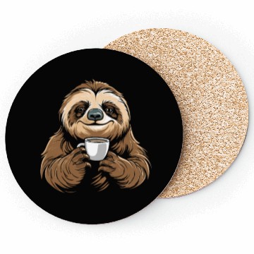 Discover Sloth Coffee Coasters