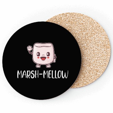 Discover Marsh-Mellow Marshmallow Puns Cocoa RV Mountain Coasters