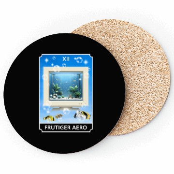 Discover Frutiger Aero Aesthetic Tech Computer Aquarium Coasters