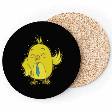 Discover Canary Bird with Tie Coasters