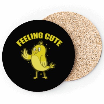 Discover Feeling Cute Canary Bird Coasters