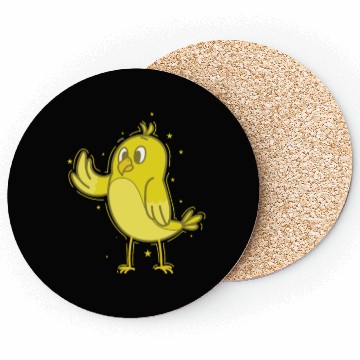 Discover Canary waving Coasters