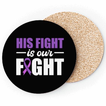 Discover His Fight Is Our Fight Epilepsy Warrior Coasters