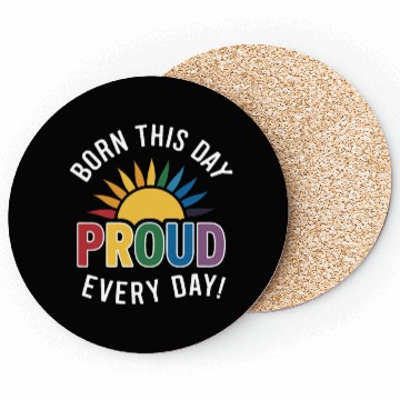 Discover Birthgay Gay Pride Flag Pride Month Equal Rights Coasters