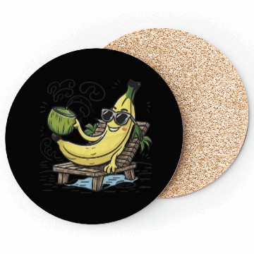 Discover Tropical Paradise: Tranquil Beach Sunset Coasters
