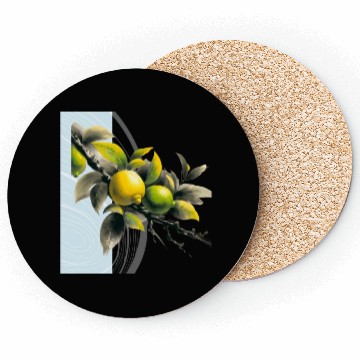 Discover Green and yellow lemon Coasters